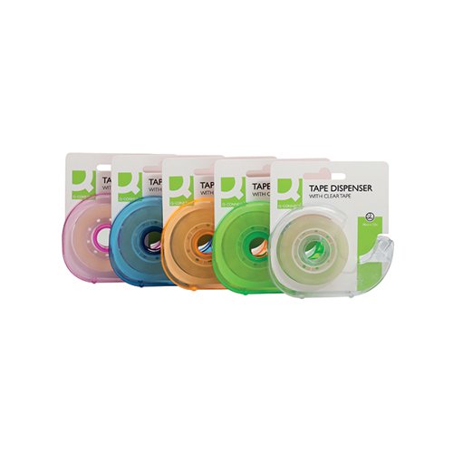 Q-CONNECT ADHESIVE TAPE 19MM X 33M WITH DISPENSER (10 PACK) KF27009