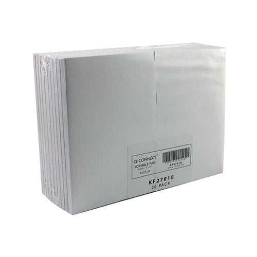 Q-CONNECT PLAIN SCRIBBLE PAD 80 LEAF 160 PAGES 148X105MM (PA
