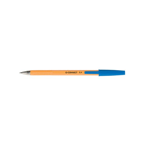 Q-CONNECT BALLPOINT PEN FINE BLUE (PACK OF 20) KF34047