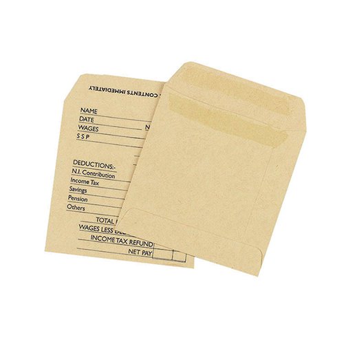 Q-CONNECT ENVELOPE WAGE 108X102MM PRINTED SELF SEAL 90GSM MA