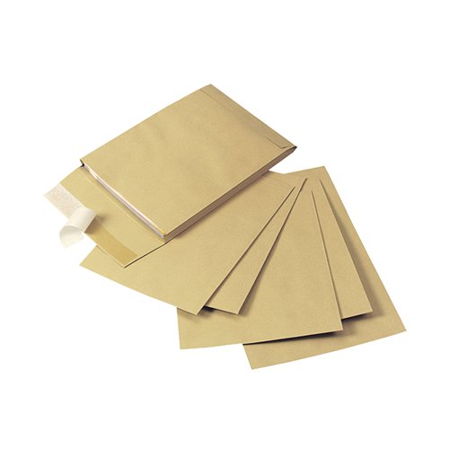 Q-CONNECT ENVELOPE GUSSET 305X254X25MM PEEL AND SEAL 120GSM