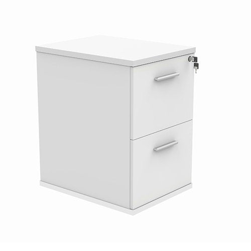 ASTIN 2 DRAWER FILING CABINET 540X600X710MM ARCTIC WHITE KF7