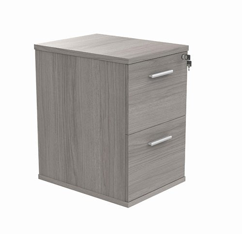 ASTIN 2 DRAWER FILING CABINET 540X600X710MM ALASKAN GREY OAK