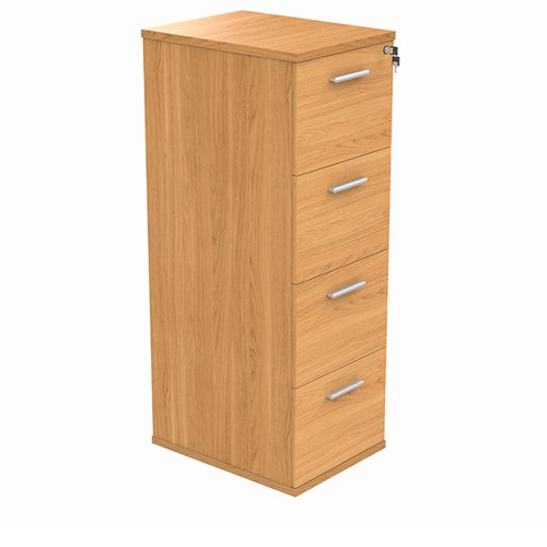 ASTIN 4 DRAWER FILING CABINET 540X600X1358MM NORWEGIAN BEECH KF70013