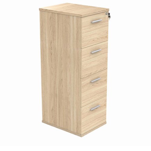 ASTIN 4 DRAWER FILING CABINET 540X600X1358MM CANADIAN OAK KF