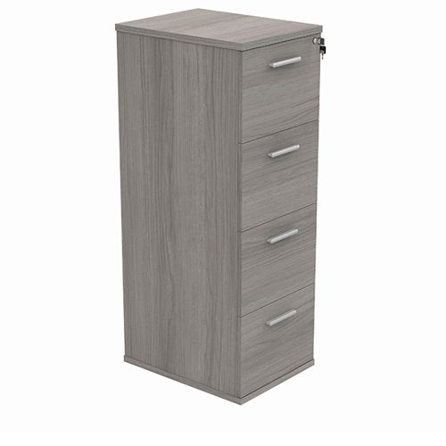 ASTIN 4 DRAWER FILING CABINET 540X600X1358MM ALASKAN GREY OA