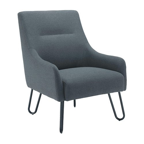 JEMINI DAVEEN RECEPTION WIRE FRAME ARMCHAIR 650X800X860MM GR