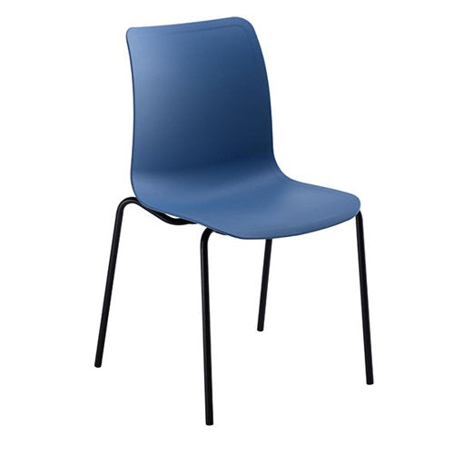 JEMINI FLEXI 4 LEG CHAIR 520X530X850MM BLUE KF70032
