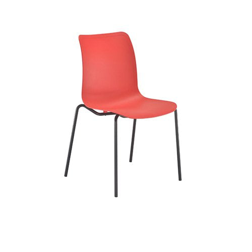 JEMINI FLEXI 4 LEG CHAIR 520X530X850MM RED KF70035