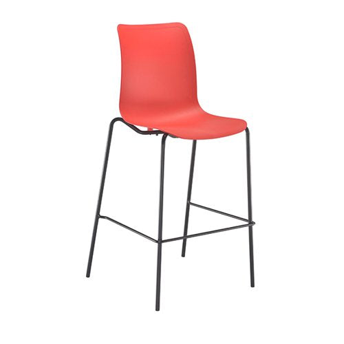 JEMINI FLEXI HIGH STOOL 570X575X1160MM RED KF70039