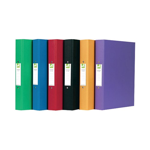 Q-CONNECT 25MM 2 RING BINDER POLYPROPYLENE A4 ASSORTED (10 PACK) KF71446