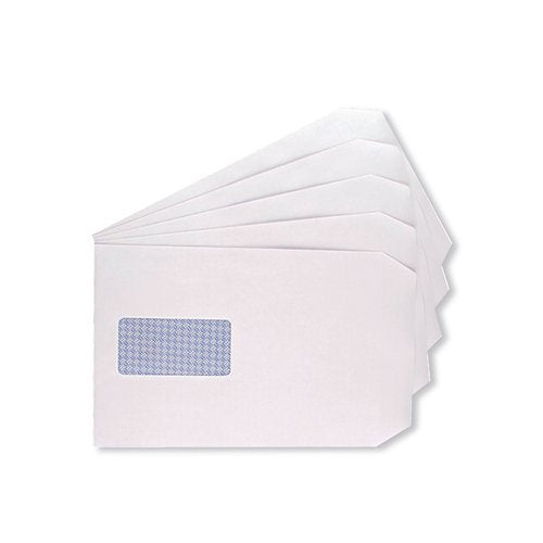 Q-CONNECT C5 ENVELOPES WINDOW POCKET SELF SEAL 100GSM WHITE