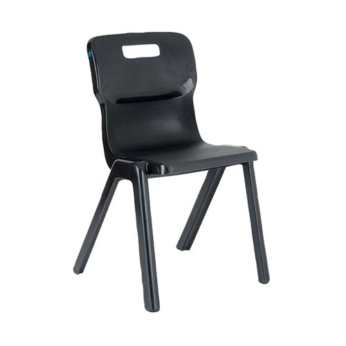 TITAN ONE PIECE CLASSROOM CHAIR 363X343X563MM CHARCOAL KF72157