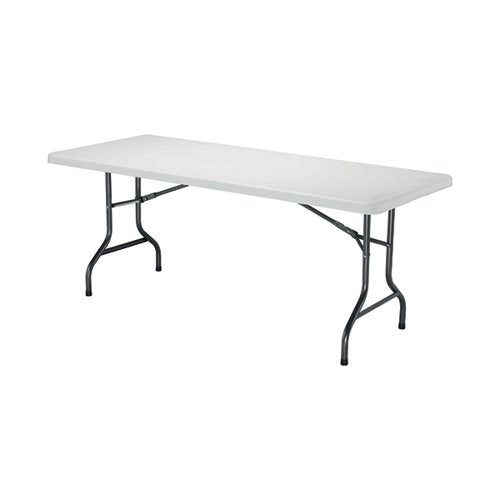 JEMINI RECTANGULAR FOLDING TABLE 1830X760X740MM WHITE KF7233
