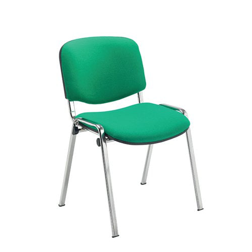 JEMINI ULTRA MULTIPURPOSE STACKING CHAIR GREEN/CHROME KF7290