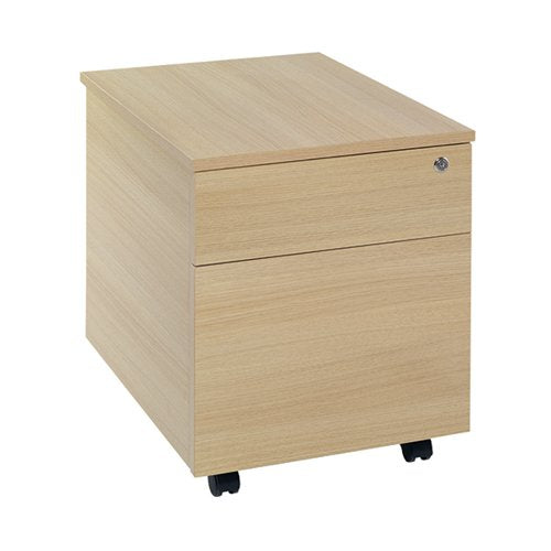 SERRION 2 DRAWER MOBILE PEDESTAL 434X580X525MM FERRERA OAK K