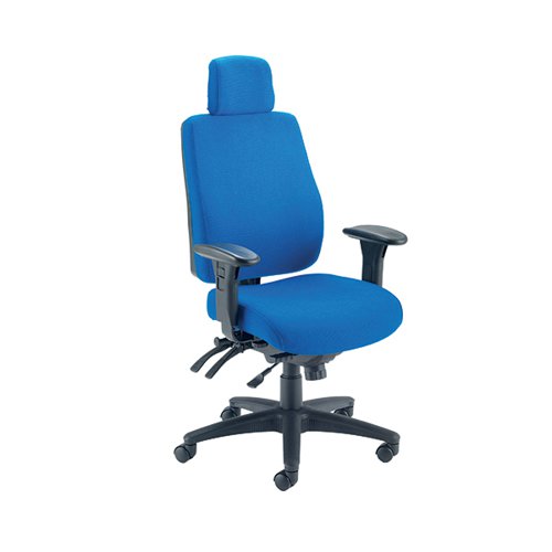 AVIOR ELBRUS HIGH BACK OPERATOR CHAIR 650X678X678MM BLUE KF7
