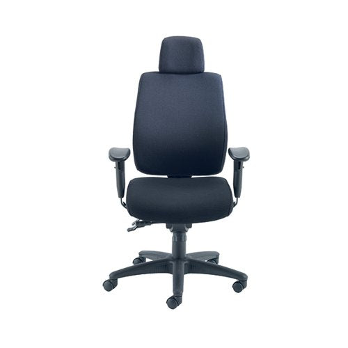 AVIOR ELBRUS HIGH BACK OPERATOR CHAIR 650X678X678MM BLACK KF