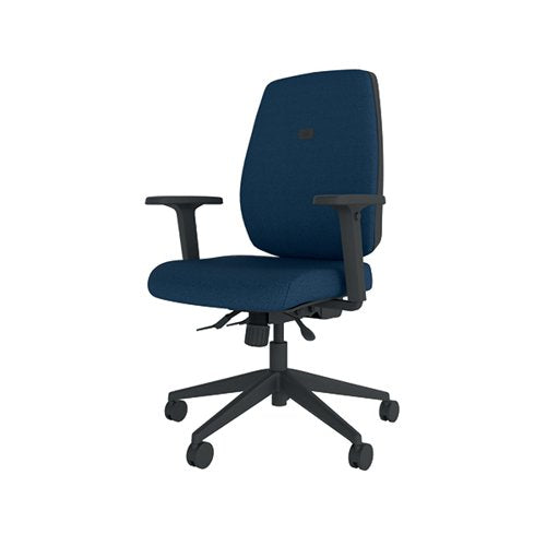 CAPPELA AGILITY HIGH BACK POSTURE CHAIR 400X800X600MM BLUE K