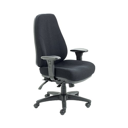 AVIOR LUCANIA HIGH BACK TASK CHAIR 640X655X1055-1140MM BLACK