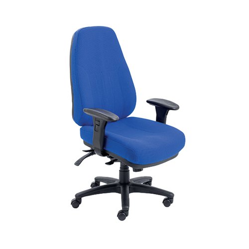 AVIOR LUCANIA HIGH BACK TASK CHAIR 640X655X1055-1140MM BLUE