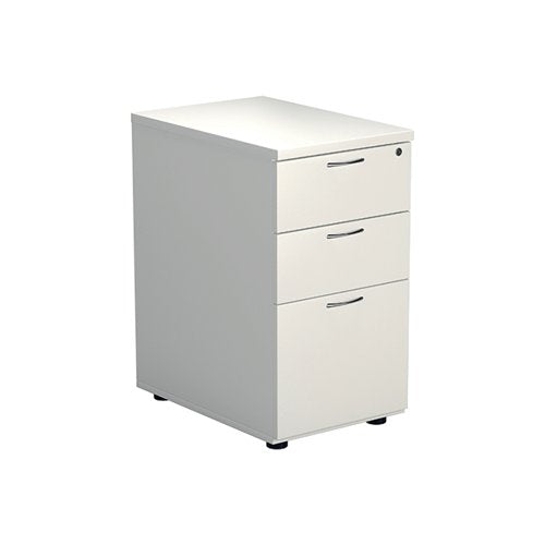 JEMINI 3 DRAWER DESK HIGH PEDESTAL 404X600X730MM WHITE KF741