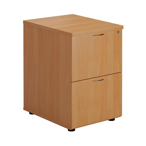FIRST 2 DRAWER FILING CABINET 464X600X710MM BEECH KF74515