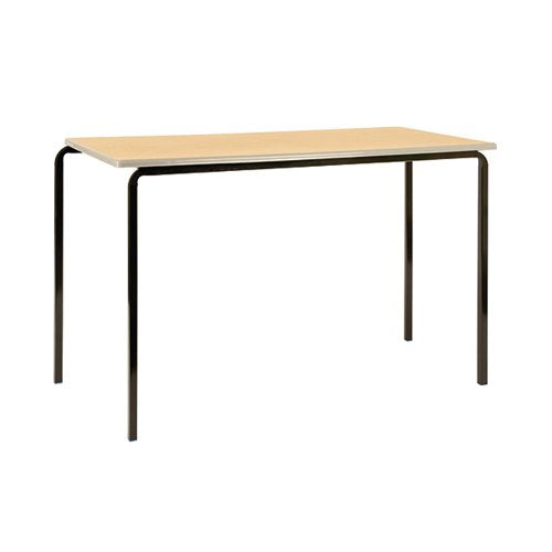 JEMINI MDF EDGED CLASSROOM TABLE 1200X600X590MM BEECH/SILVER