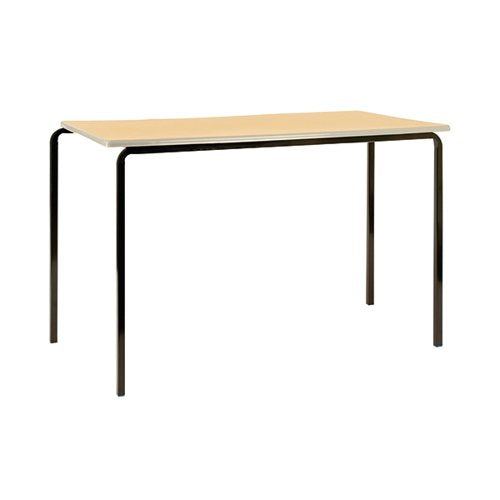 JEMINI MDF EDGED CLASSROOM TABLE 1100X550X760MM BEECH/SILVER