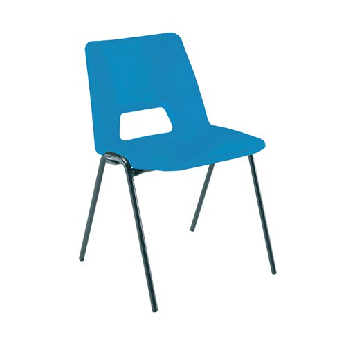 JEMINI STACKING CHAIR 490X475X725MM POLYPROPYLENE BLUE KF749