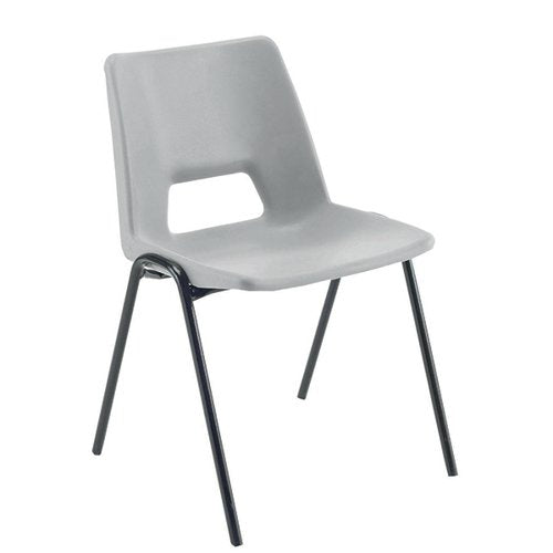 JEMINI STACKING CHAIR 490X475X725MM POLYPROPYLENE GREY KF749