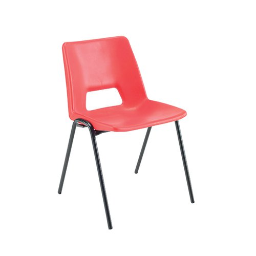 JEMINI STACKING CHAIR 490X475X725MM POLYPROPYLENE RED KF7496