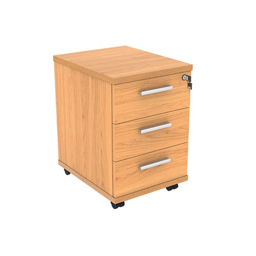 ASTIN 3 DRAWER MOBILE UNDER DESK PEDESTAL 400X500X590MM NORW