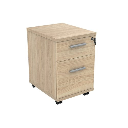 ASTIN 2 DRAWER MOBILE UNDER DESK PEDESTAL 400X500X590MM CANA