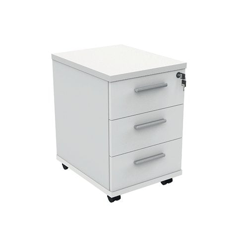 ASTIN 3 DRAWER MOBILE UNDER DESK PEDESTAL 400X500X590MM ARCT