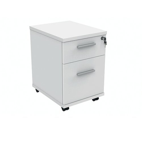 POLARIS 2 DRAWER MOBILE UNDER DESK PEDESTAL 404X500X595MM AR