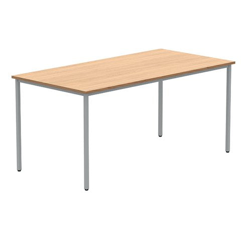 POLARIS RECTANGULAR MULTIPURPOSE TABLE 1600X800X730MM NORWEGIAN BEECH/SILVER KF77893