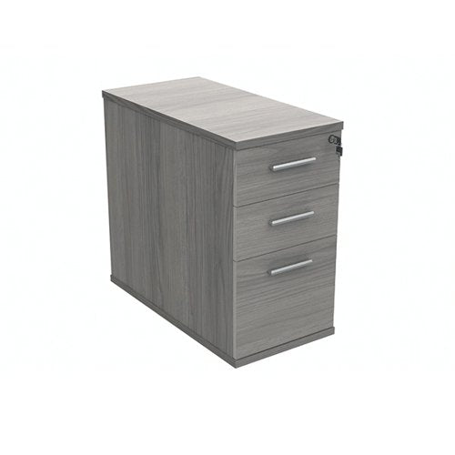 POLARIS 3 DRAWER DESK HIGH PEDESTAL 404X800X730MM ALASKAN GR
