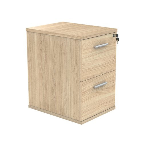 POLARIS 2 DRAWER FILING CABINET 460X600X710MM CANADIAN OAK K