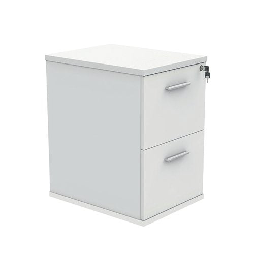 POLARIS 2 DRAWER FILING CABINET 460X600X710MM ARCTIC WHITE K