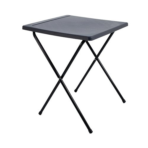TITAN FOLDING EXAM DESK 600X600X710MM POLYPROPYLENE CHARCOAL KF78653