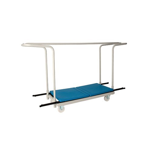 TITAN FOLDING EXAM DESK TROLLEY 40 CAPACITY 2200X600X1230MM