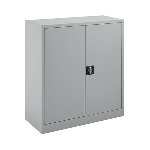 TALOS DOUBLE DOOR STATIONERY CUPBOARD 920X420X1000MM GREY KF