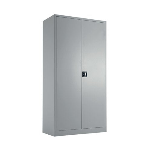 TALOS DOUBLE DOOR STATIONERY CUPBOARD 920X420X1790MM GREY KF