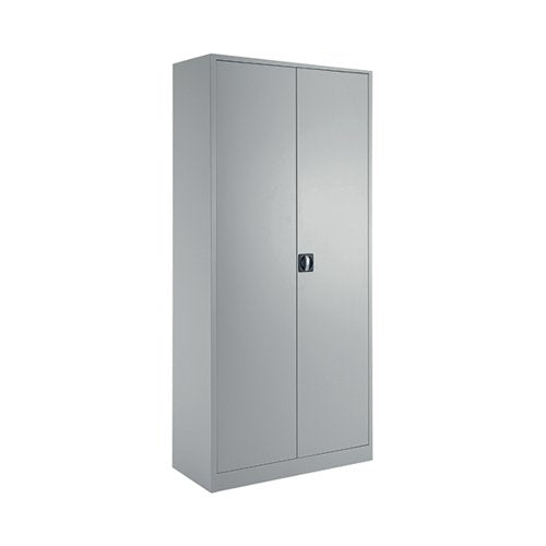 TALOS DOUBLE DOOR STATIONERY CUPBOARD 920X420X1950MM GREY KF