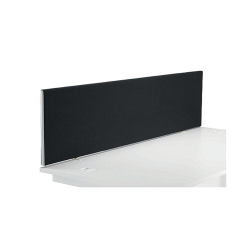 JEMINI STRAIGHT DESK MOUNTED SCREEN 1800X25X400MM BLACK KF79