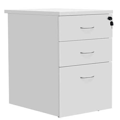 SERRION ECO 18 DESK HIGH PEDESTAL 600MM WHITE KF79828