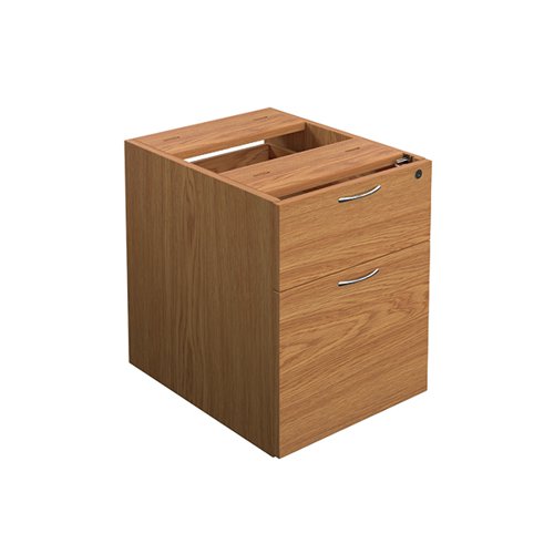 JEMINI 2 DRAWER FIXED PEDESTAL 404X500X495MM NOVA OAK KF7986