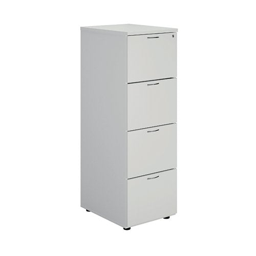 FIRST 4 DRAWER FILING CABINET 464X600X1365MM WHITE KF79920