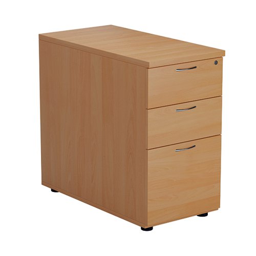 FIRST 3 DRAWER DESK HIGH PEDESTAL 404X800X730MM BEECH KF7993